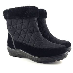 NWT Flexus by Spring Step Women's Waterproof Alitex Quilted Fur Winter Boot 9